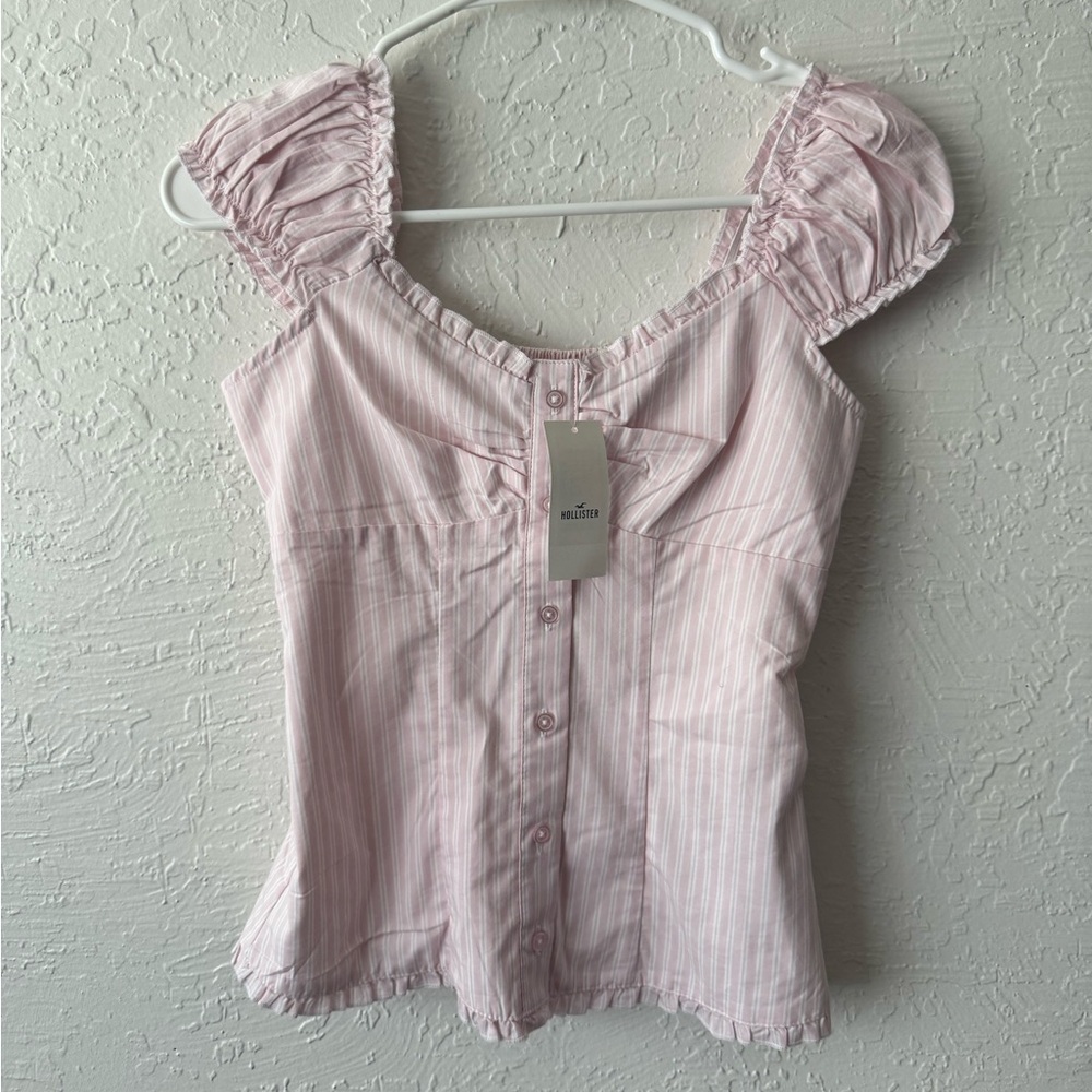 Bnwt Hollister Poplin Top